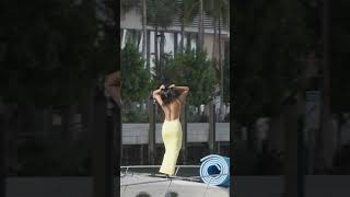Yellow Dress, Yacht, And The Miami River Spotlight
