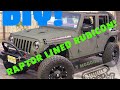 Jeep Wrangler Rubicon Hard Rock! DIY Raptor Lined