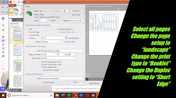 Printing Booklets in PDF Xchange