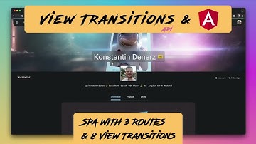 Demonstration of View Transition API with Angular SPA and Material Design