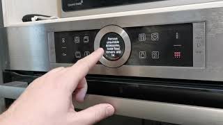 BOSCH HBG6750S1 - Change Language | Time | Start Pyrolysis #kitchen #bosch