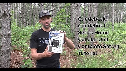 Cuddeback Cuddelink L Series Home Cellular Unit Complete Set Up Tutorial