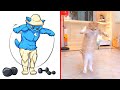 Cat memes we live we love we lie  smurf cat  trending funny animals 2024 