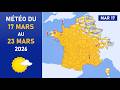 Météo Du Mardi 17 Au Lundi 23 Mars 2026