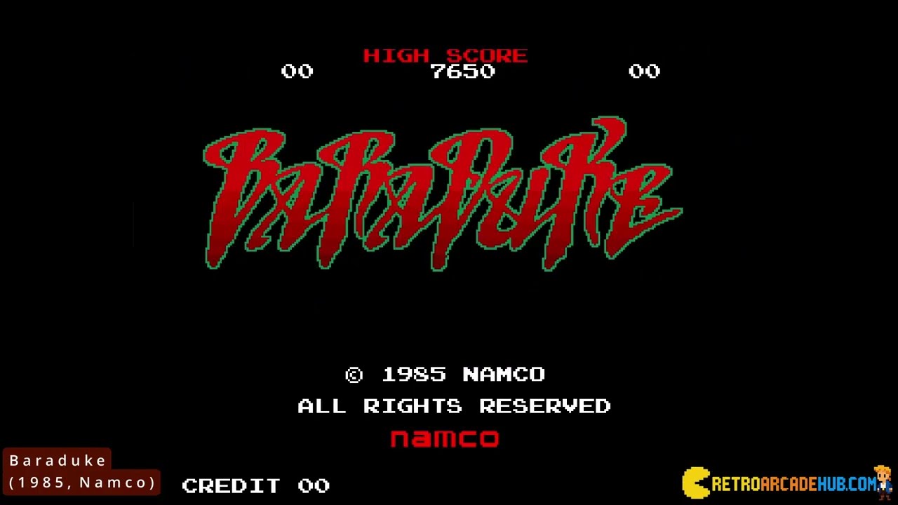 Baraduke (1985, Namco) for ARCADE