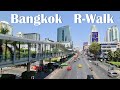 BANGKOK Sky Walk - Ratchadamri Shopping Mile - Central World 4K