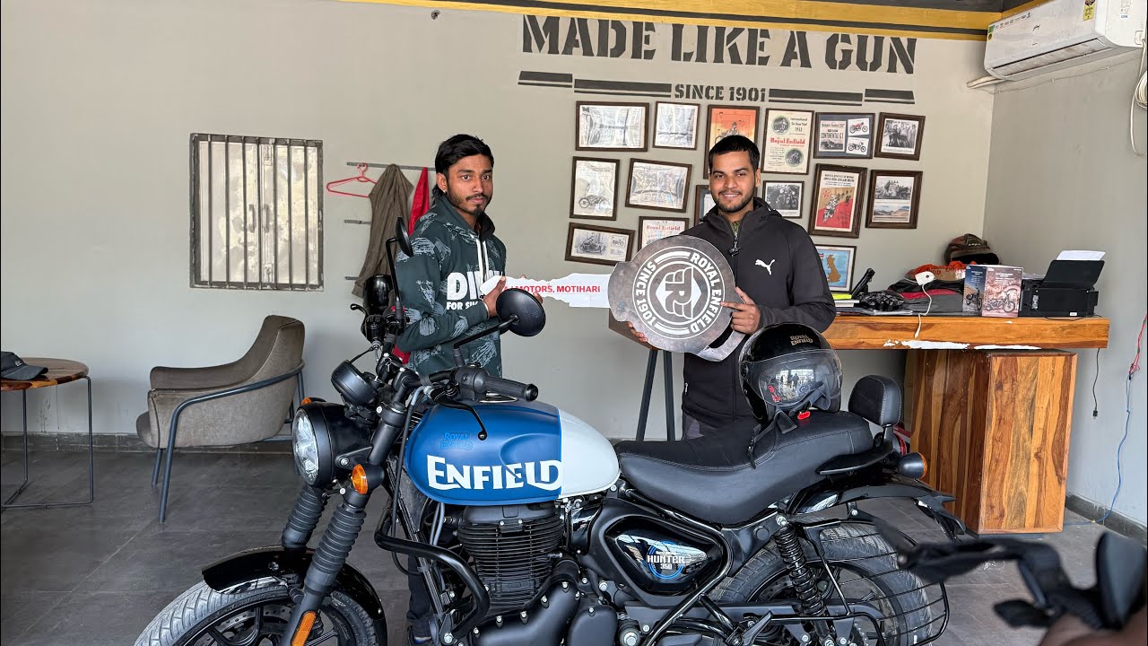 Hunter 350 Rebel Blue Delivery 📦 