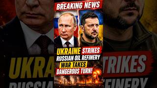 Ukraine Hits Russia’s Oil Refinery 💥 | War Escalation  #ytshorts #ukrainerussiawar