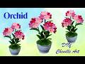 DIY Pipe Cleaner Orchid Pot | 3-Tone Pink Chenille Flower Tutorial