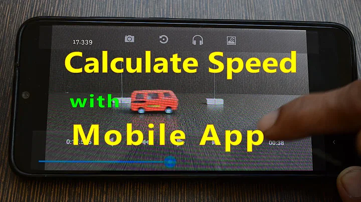 Calculate speed of any moving object with smartphone App