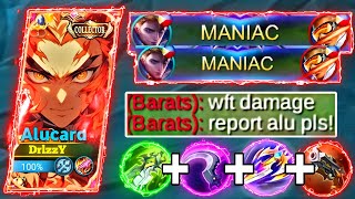 WTF DAMAGE!!! | ALUCARD  BEST BUILD 2024 | Alu-Card MANIAC GAMEPLAY ~ MLBB