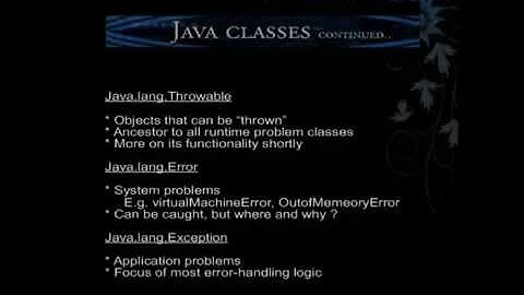 Exception handling in java and other languages part 1 PLDC.flv