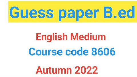 Aiou guess paper B.ed Citizenship Education and Community Engagement #aiou #bed #autumn2022