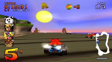 Crash Team Racing (NTSC) 101% Walkthrough - Part 23 -  Crash Cove [CTR Token]