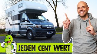 Einer der BEZAHLBARSTEN PremiumCamper mit Einzelbetten im ALKOVEN | ROBEL MOBIL MAN TGE (K 630 HLB)