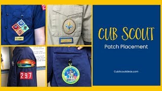 Revised! Cub Scout Patch & Badge Placement