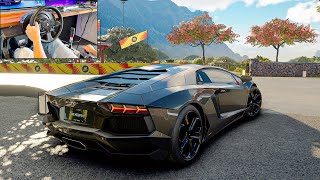 Lamborghini Aventador - The Crew Motorfest (Steering wheel gameplay)