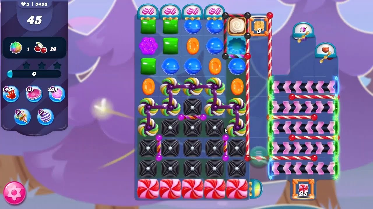 ◯キャンディ Candy Crush Saga Level 8486 NO BOOSTERS (second version) - YouTube