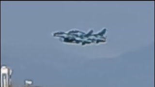 [築城基地航空祭前日予行2023】 離陸するF-2 フォーメーションテイクオフ