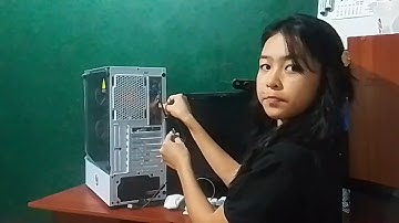 Steps in connecting peripherals of a PC