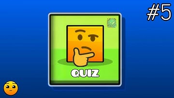 GEOMETRY DASH QUIZ #5 | Partition : What is your Score? (Hard) # Feat : SubZero / Quiz is Back!