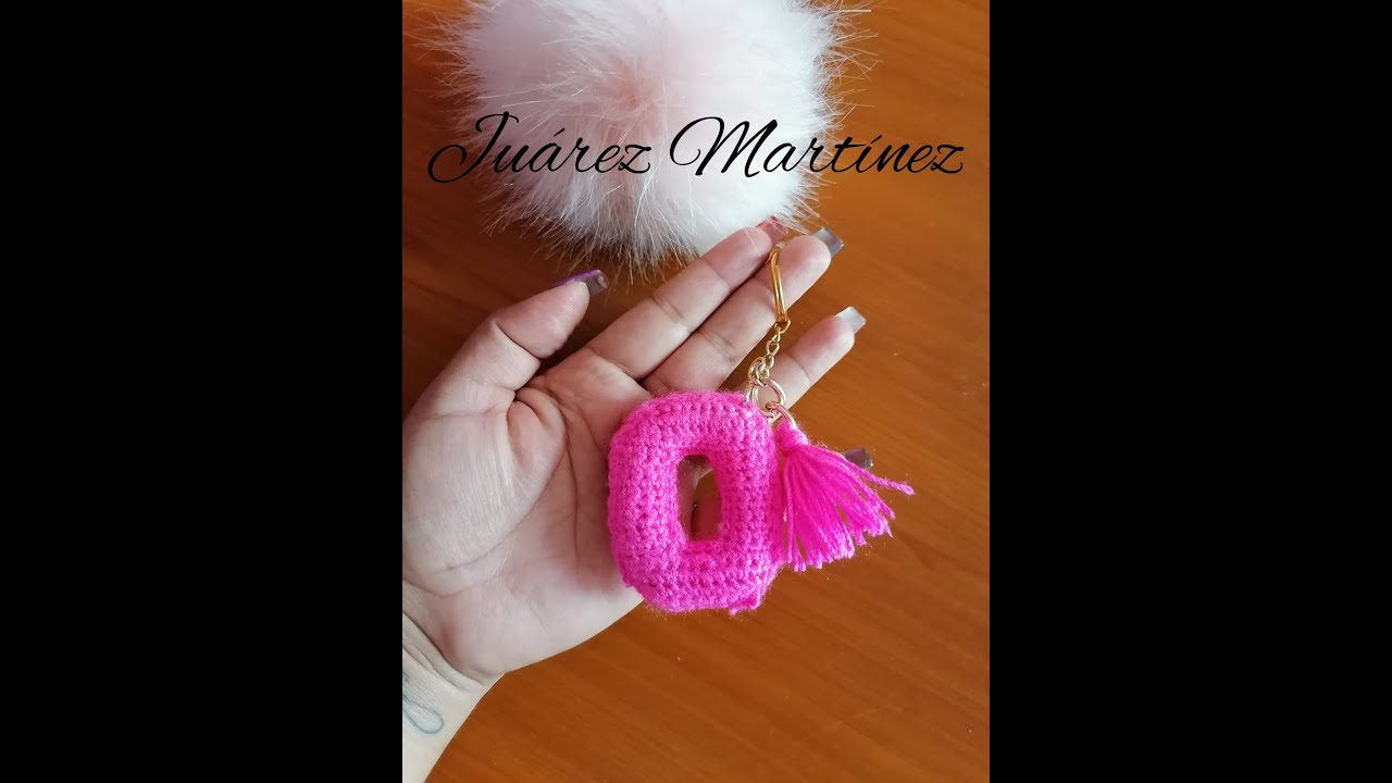 (o) 😍😍abecedario😍😍tamaño llavero a crochet 😍😍