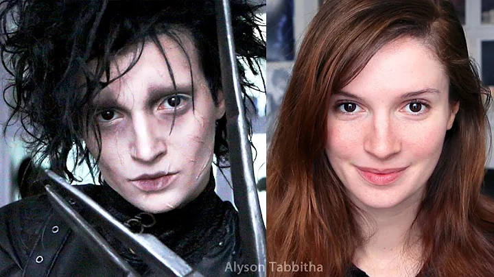 Edward Scissorhands Makeup Transformation - Cosplay Tutorial