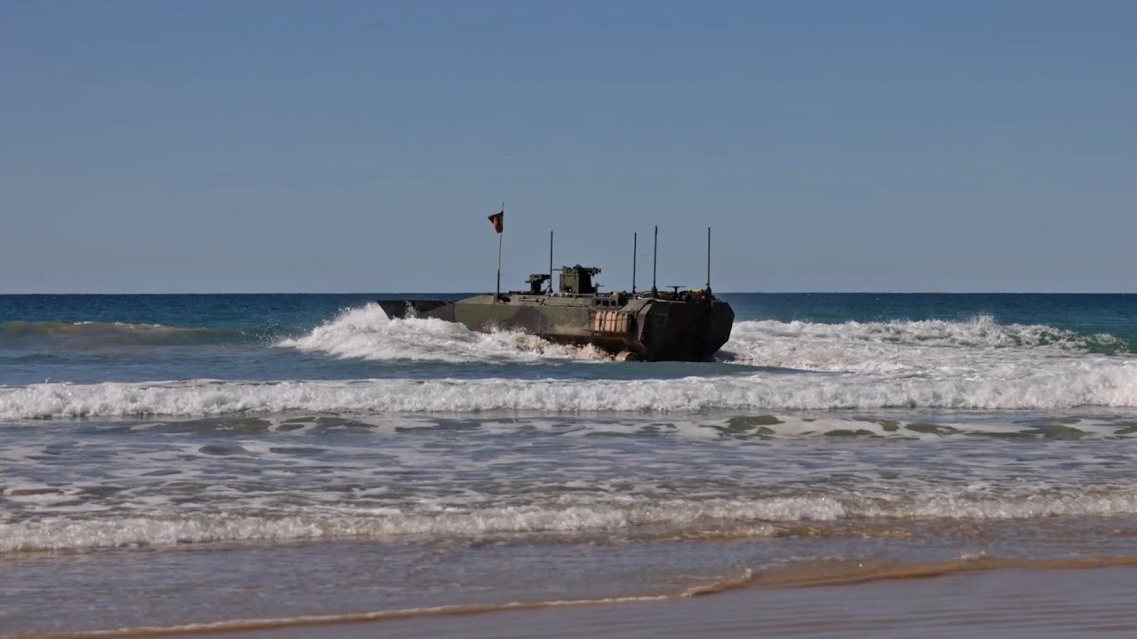 Amphibious Assault with ACVs  - 31st MEU Trains in Australia -  Charlie Company  2025