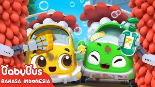 🛁Ayo Mandi Mobil Kecil | Lagu Mandi | Lagu Anak-anak | Lagu Kendaraan | BabyBus Bahasa Indonesia