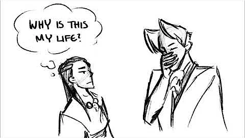 Ace Attorney bloopers animated except it’s only Edgeworth (cuz I luv him)