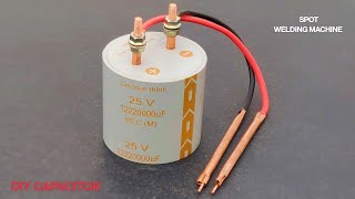 Making Diy Capacitor using Powerful Spot Welding Machine