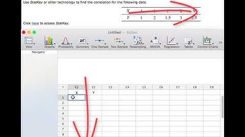 Entering Data Into Minitab Express