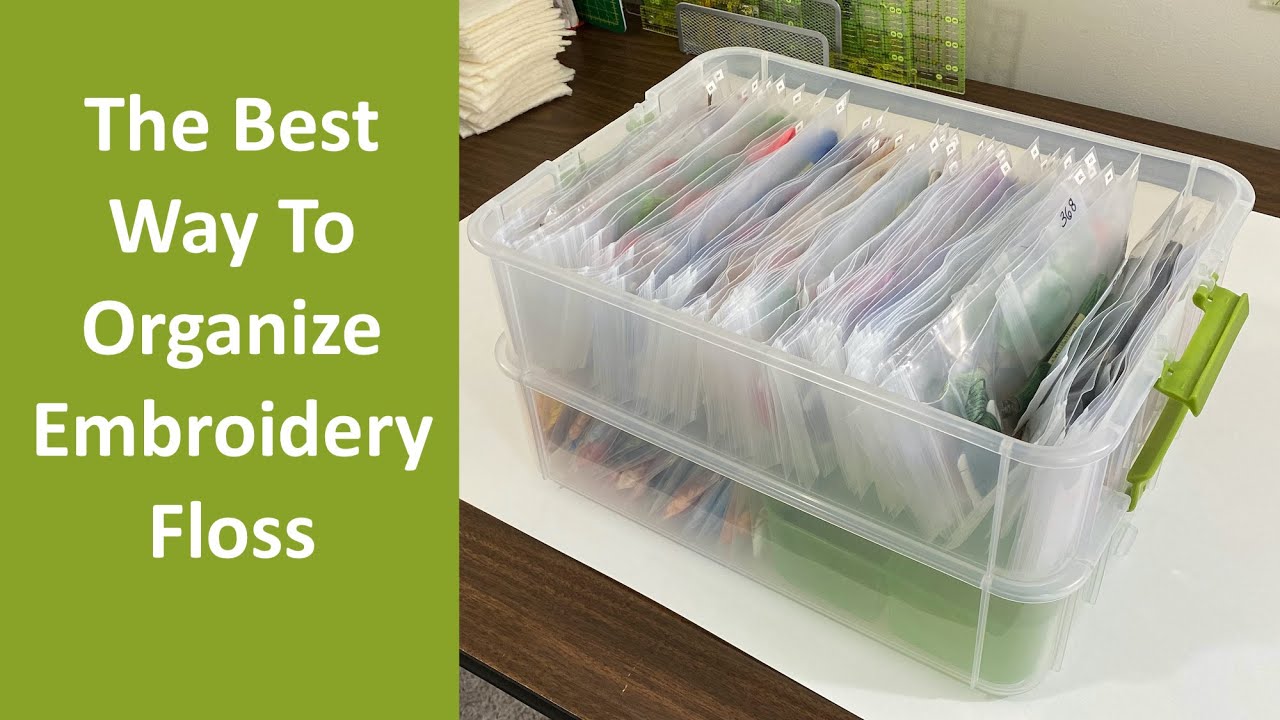 The Best Way to Organize Embroidery Floss 