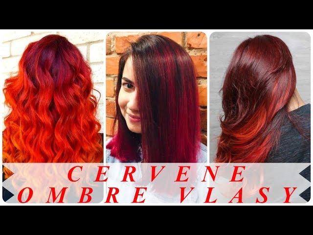 Ucesy cervene ombre vlasy - YouTube