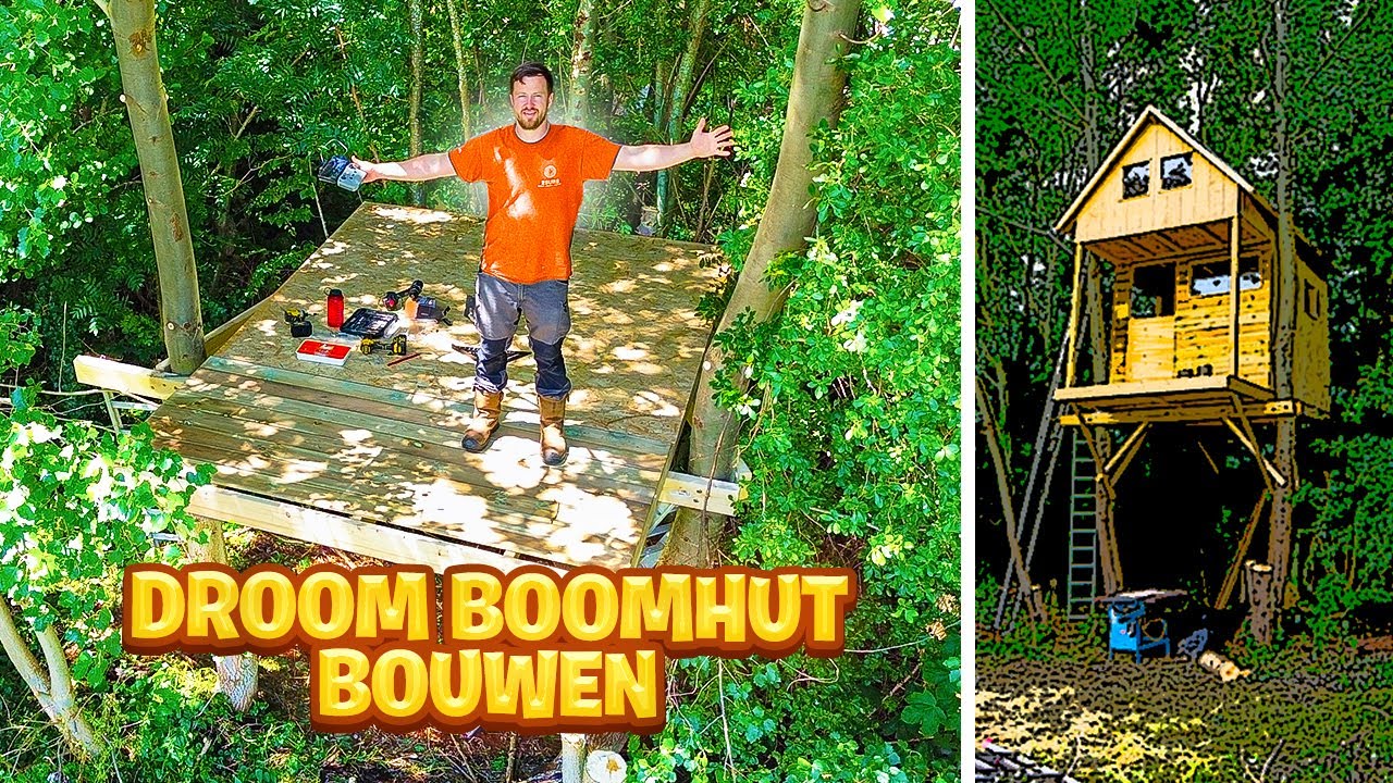 MIJN DROOM BOOMHUT BOUWEN!!! Dit wordt bizar