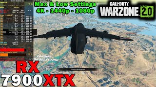 Call of Duty: WARZONE 2.0 BR | RX 7900 XTX | R7 5800X3D | 4K - 1440p - 1080p | Max & Low Settings