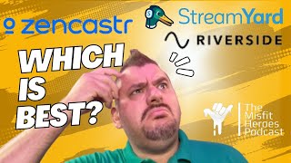 Which video recording platform should you use in 2024? Zencastr vs. Riverside.fm vs. Streamyard