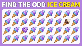 Find the ODD One Out | Sweets 'n' Space Emoji Quiz 🧁🪐 | Easy, Medium, Hard 35 Levels Quiz | QuizyFox