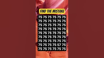Find The Mistake #quizgame #quiz #puzzle #maths #iqtest #braintest #shortvideo #shorts