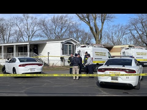 Death investigation underway at mobile home on Indy's west side - YouTube