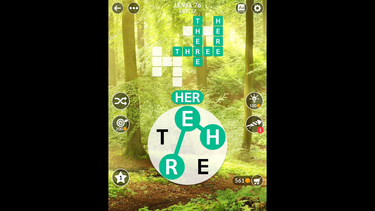 Wordscapes Level 76 Answers - YouTube