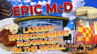 Worlds Largest McDonalds in Orlando! | Chicken Alfredo?! FULL Tour \& HUGE Arcade!