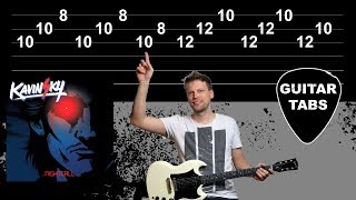 Vignette de la vidéo "Kavinsky - Nightcall  - How to play on Guitar (Tabs on Screen)"