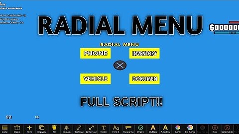 SHARE TEXTDRAW RADIAL MENU FULL SCRIPT‼️
