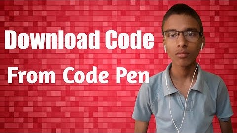 How To Download Code From Code Pen || CodingWithSatyam