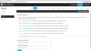 DreamFactory Admin Console: How to Use the Packages Tab