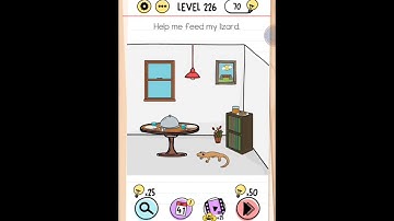 Brain Test Level 226 Help me feed my Lizard Walkthrough