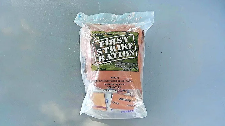 2019 US Military MRE 24 Hour First Strike Ration FSR Menu #1 MRE Taste Test
