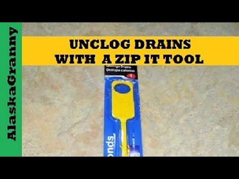 How to Unclog your Drain in Seconds! Zip-It Hair Clog Removal 25-inch Drain  Snake Cleaner, 3 Pack 