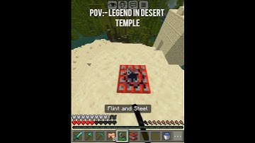 Noob vs pro vs legend in desert temple in minecraft #minecraft #youtubeshorts #gaming #viralshort